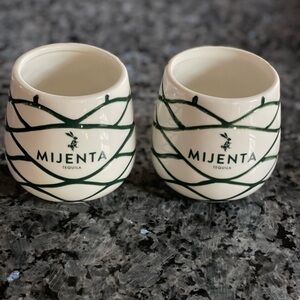 2 Mijenta Ceramic Tiki Mugs